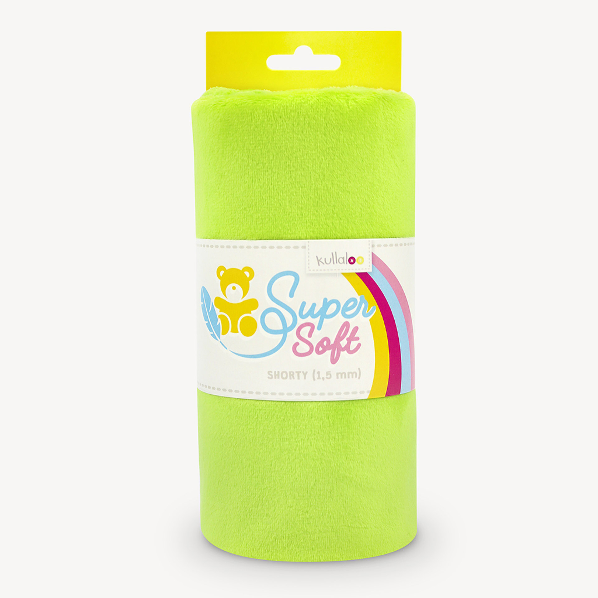 Tessuto Di Peluche In Microfibra, Linea: SHORTY, Metraggio 75x100cm, Colore: Bianco, Lunghezza Del Pelo: 1,5 Mm, Certificazione EN71-3 E EN 71-9